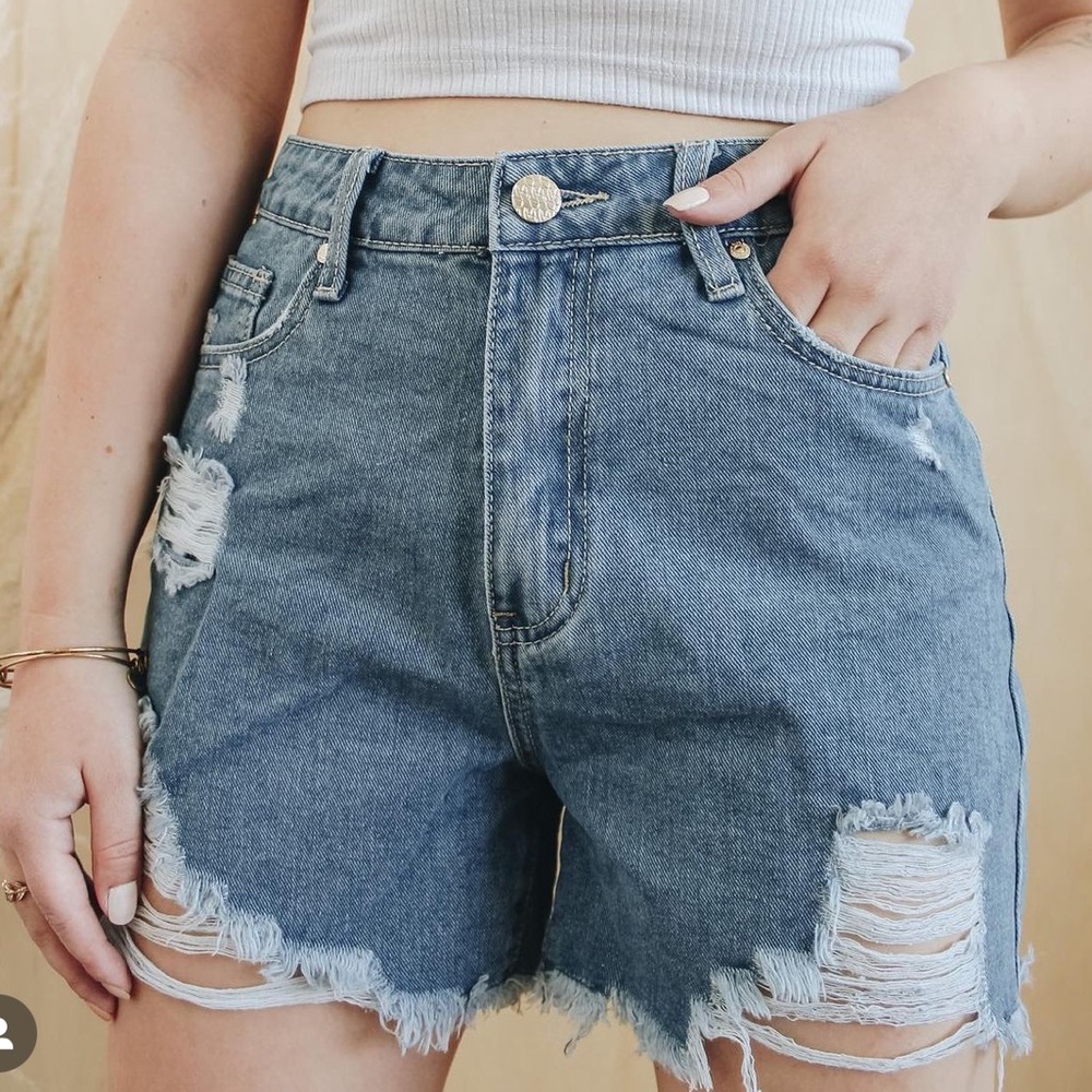 Denim shorts